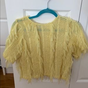 Zara Yellow Crop Top